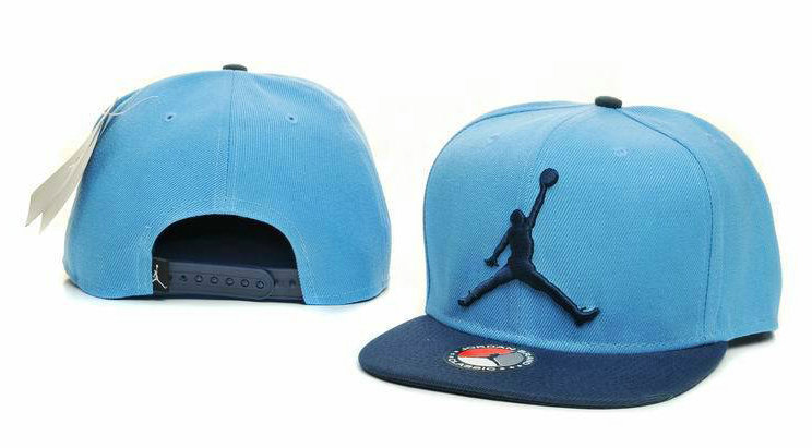 Jordan Blue Snapback Hat GF 4